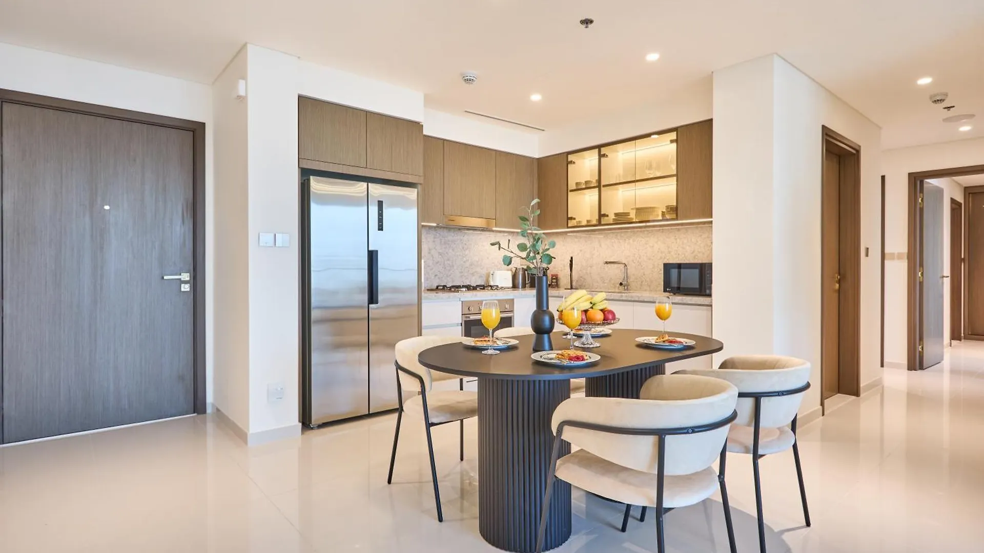 Luxury 2Br Apartment In Grand Bleu Tower At Emaar Beachfront - High Floor With Marina And City View, Private Beach Access By Stayfinity Dubai