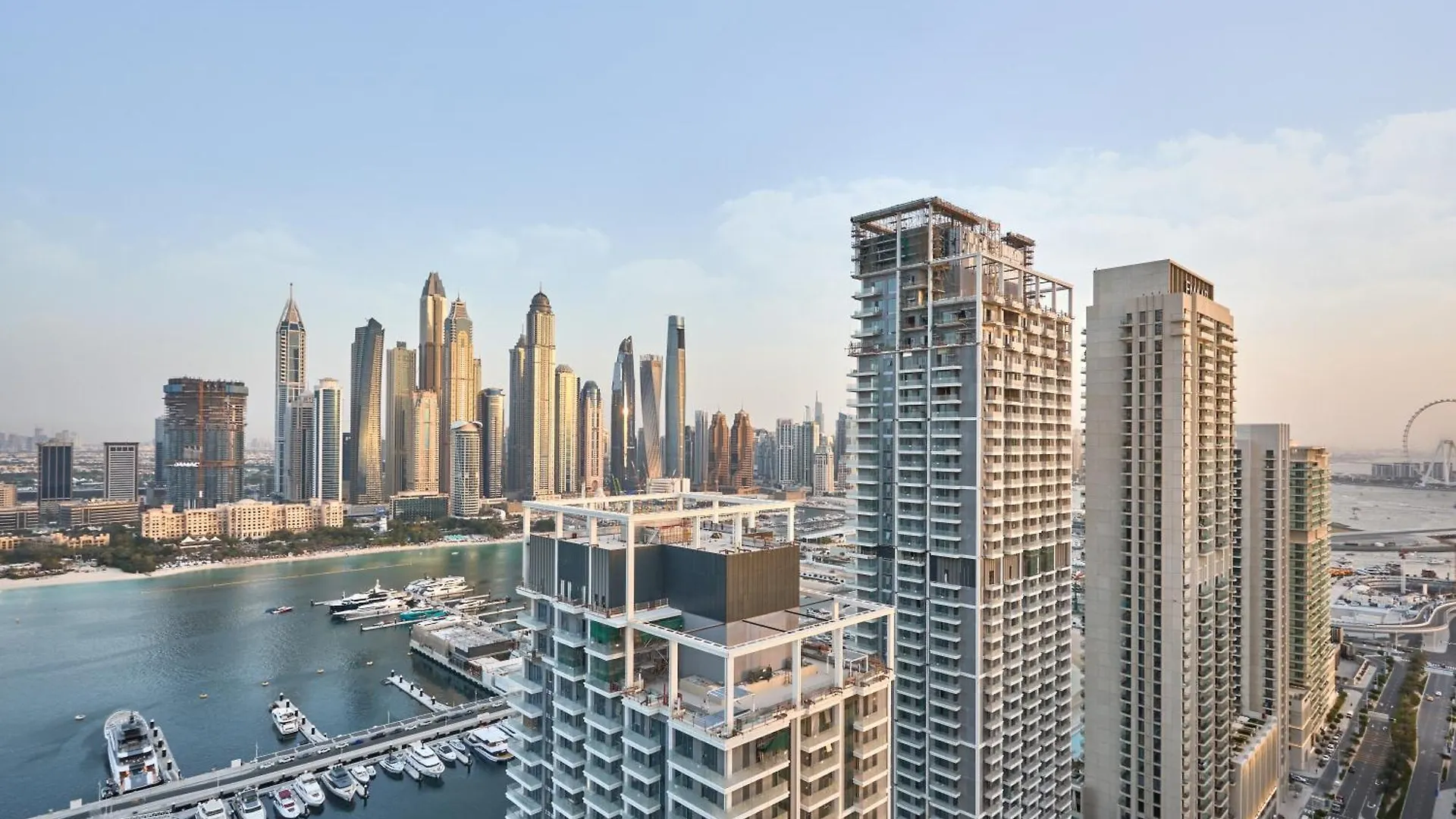 Luxury 2Br Apartment In Grand Bleu Tower At Emaar Beachfront - High Floor With Marina And City View, Private Beach Access By Stayfinity Dubai